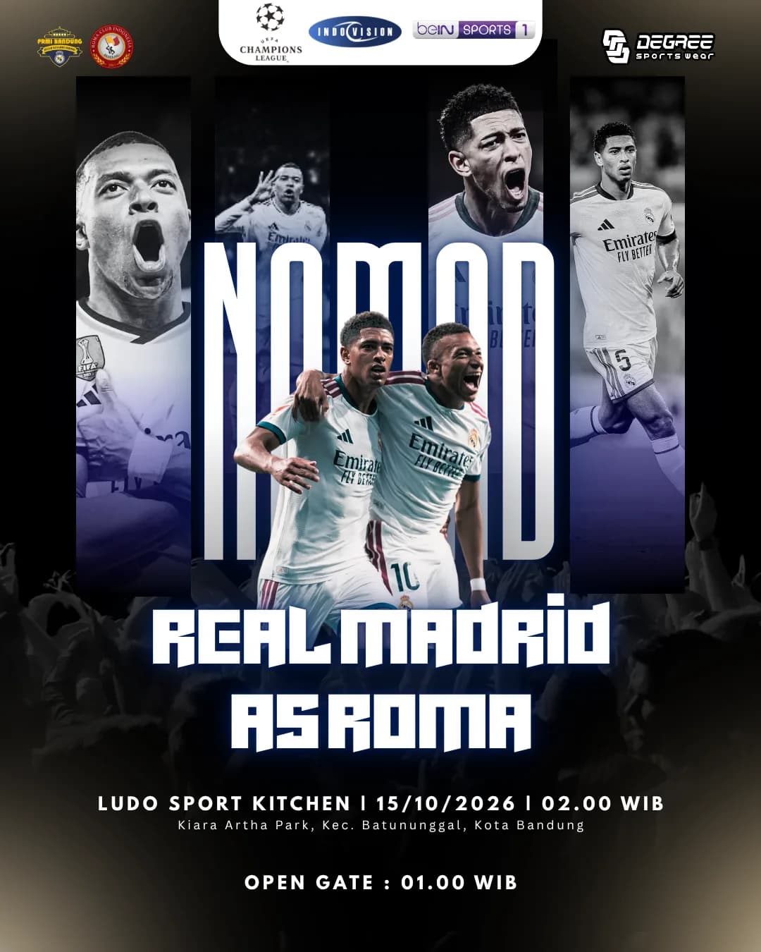 NOMAD UCL GW 2 ( REAL MADRID VS AS ROMA ) poster