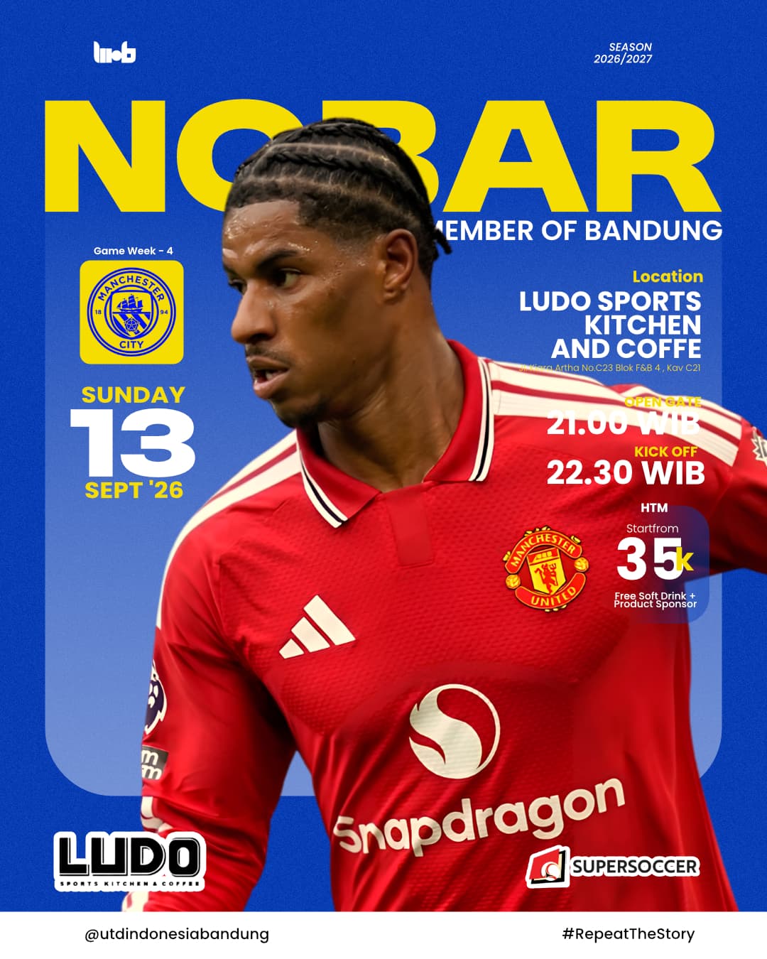 NOBAR MOB GW 4 (MAN. UNITED vs MAN. CITY) poster
