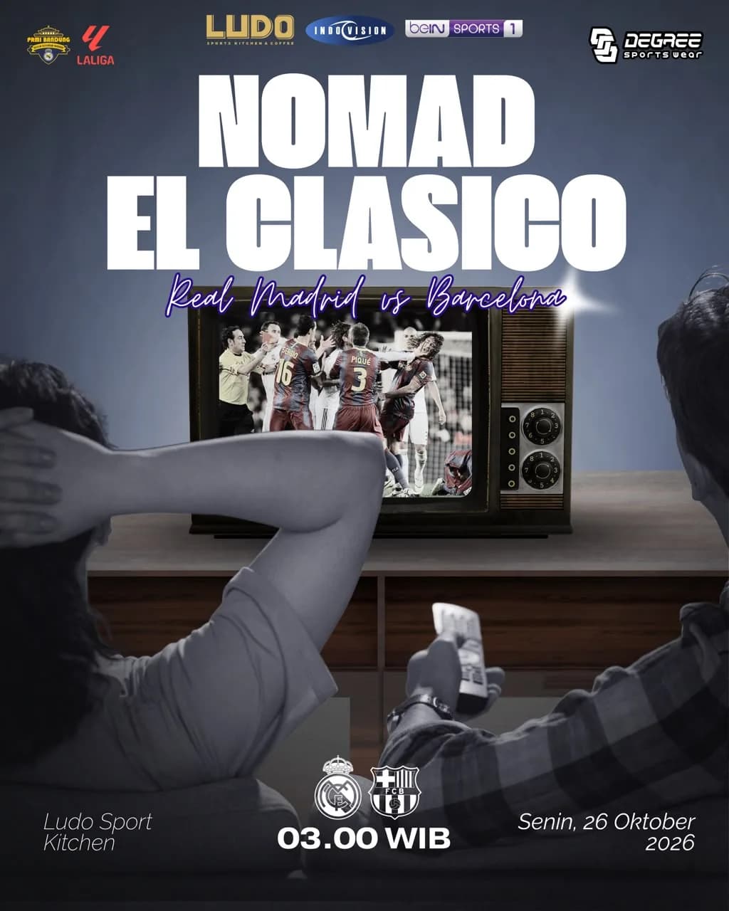 NOMAD EL CLÁSICO REAL MADRID vs BARCELONA poster