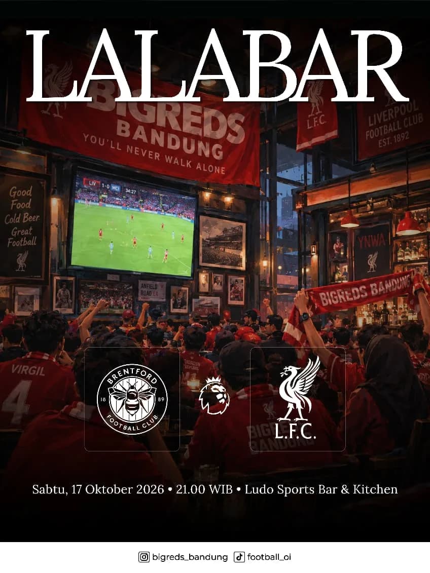 BRENTFORD VS LIVERPOOL poster